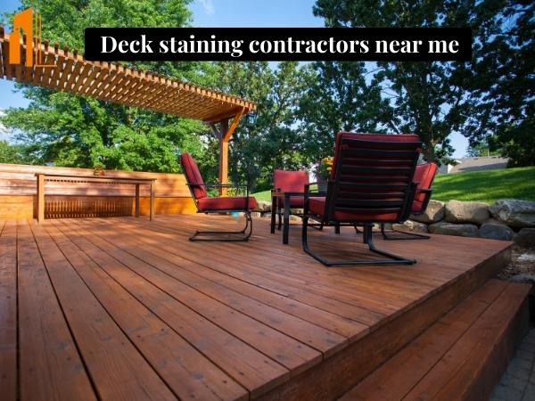 Deck staining contractors near me