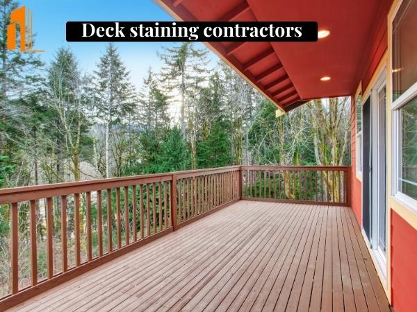 Deck staining contractors